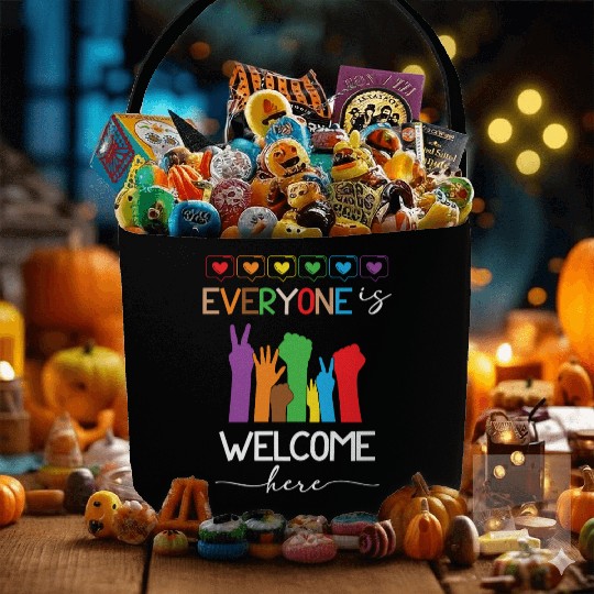 Everyone Is Welcome Here Idaho Teacher Fabric Baskets