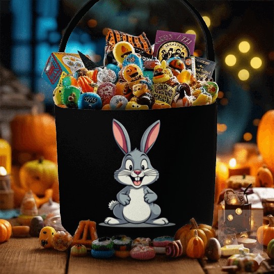 Funny Easter Bunny Cute Bunny Easter Fabric Baskets