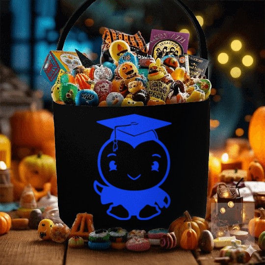 Bird School College Graduation Hat Education Cute Fabric Baskets