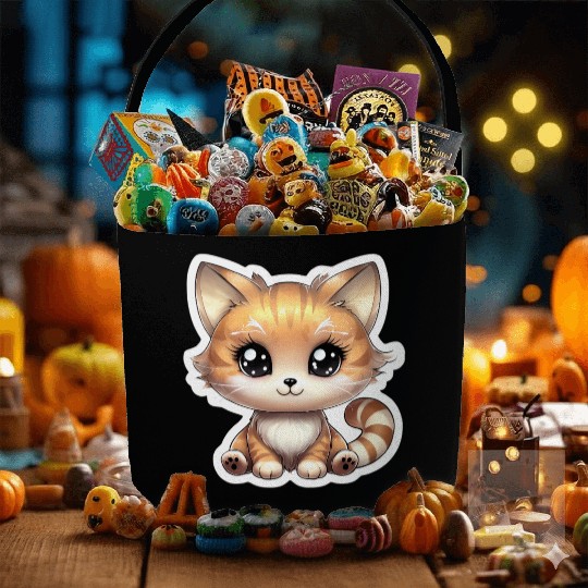 Kawaii Cat Fabric Baskets