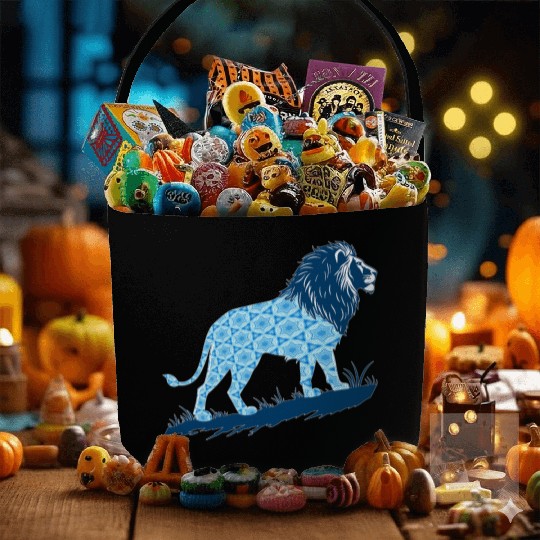 Star of David Pattern 2 Lion of Judah Fabric Baskets