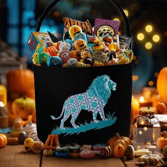 Star of David Pattern 8 Lion of Judah Fabric Baskets