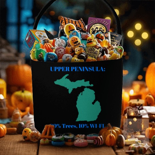 Michigan Upper Peninsula: 90% Trees, 10% Wifi Fabric Baskets