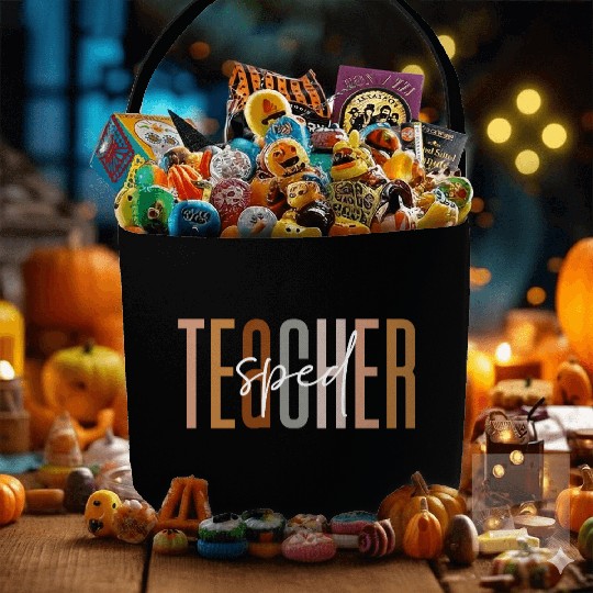 Sped Teacher Squad Crew Funny Special Education Fabric Baskets