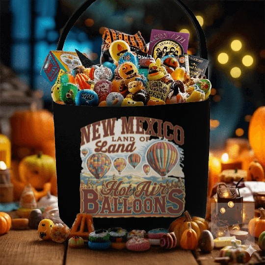 New Mexico Land of Hot Air Balloons Adventure Fabric Baskets