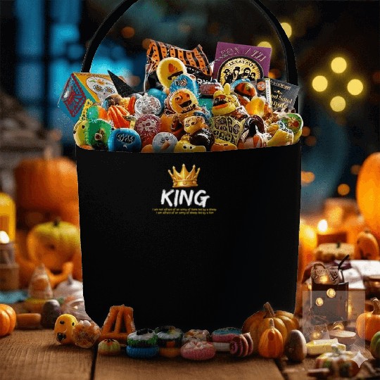 Courageous King:Wear Your Strength with Confidence Fabric Baskets