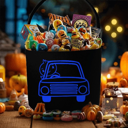 Duck Car Driver Fast Vehicle Greeting Waving Cute Fabric Baskets