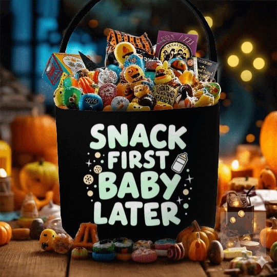 Pregnancy Cravings Funny Maternity Food Baby Bump Fabric Baskets