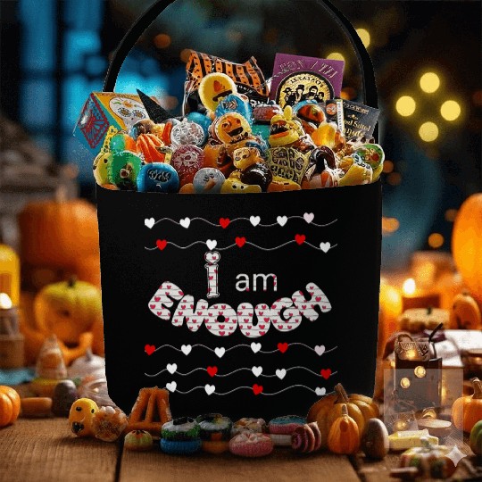 I Am Enough - Faith & Love Design | Psalm 139:14 Fabric Baskets