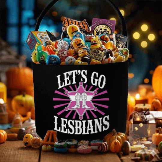 Let’s Go Lesbians Subtle Lesbian Pride Fabric Baskets