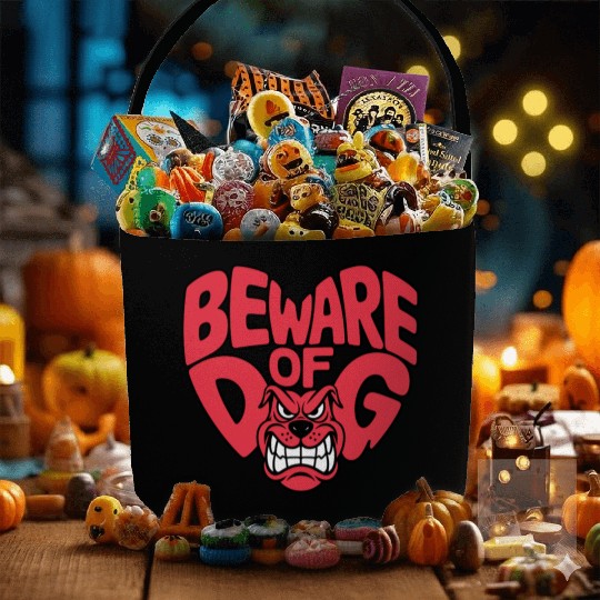 Beware of DOG Fabric Baskets