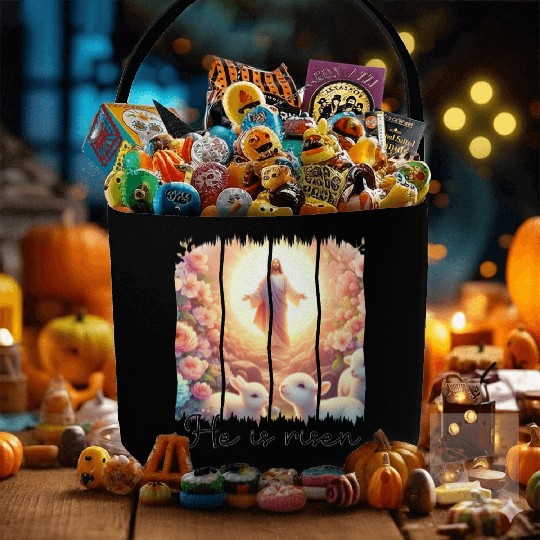 Easter Day Jesus He is risen Fabric Baskets