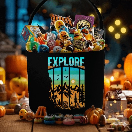 Apex Ascent: Embrace the Untamed Horizon Fabric Baskets