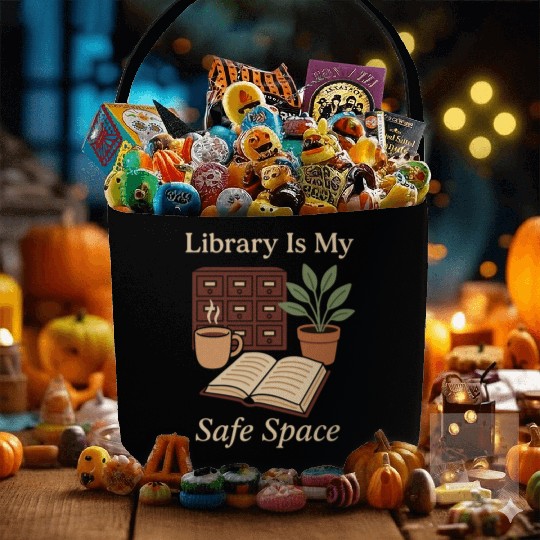 Library Nerd Book Lover Introvert Quiet Life Fabric Baskets