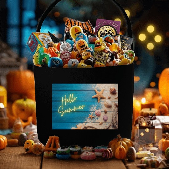 Hello Summer 2025 Fabric Baskets – Beach Vibes & Neon Glow