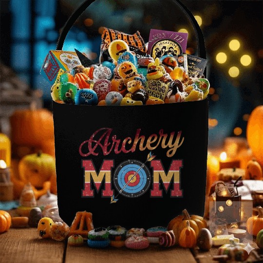 Archery Mom - Bullseye Mom Fabric Baskets