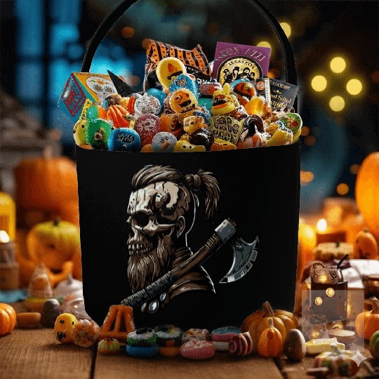 Viking Warrior Man Odin Thor Norman Walhalla Fabric Baskets