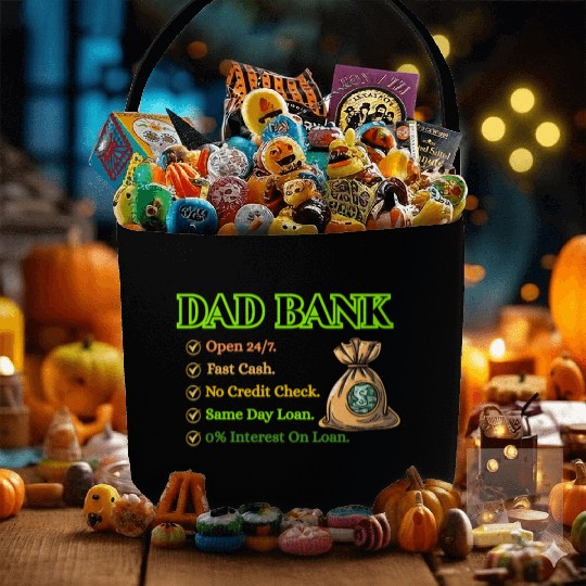 Bank Of Dad Fabric Baskets