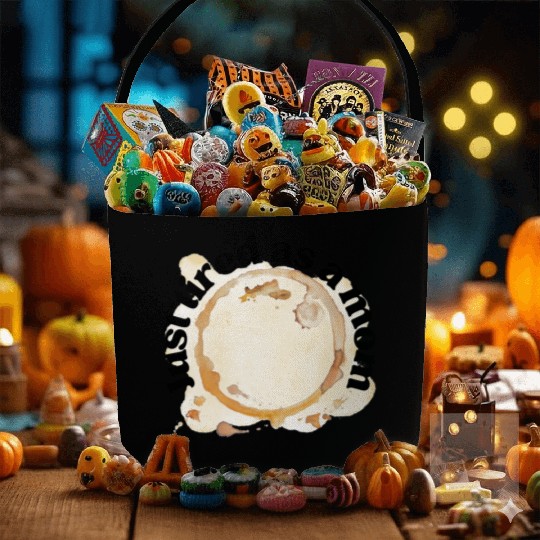 Just Tired as a Mom Coffee Stain Motherhood Design Fabric Baskets