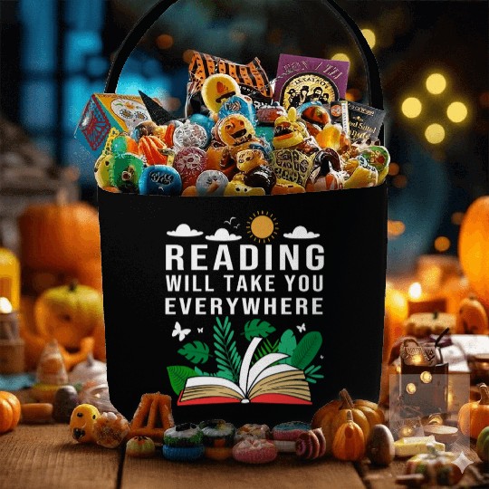 Reading Teacher Librarian Read Book Fabric Baskets