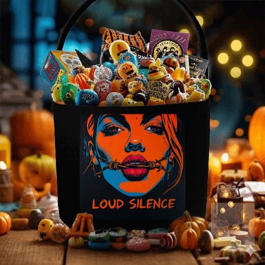 Loud Silence Psychedelic Fabric Baskets