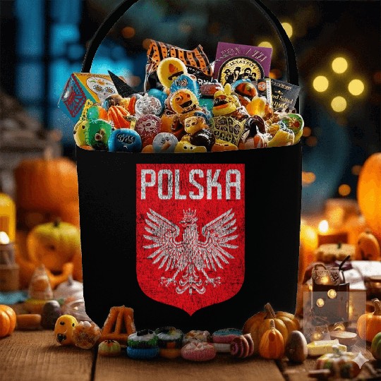 Polish American Flag Poland Polska Racing Fabric Baskets