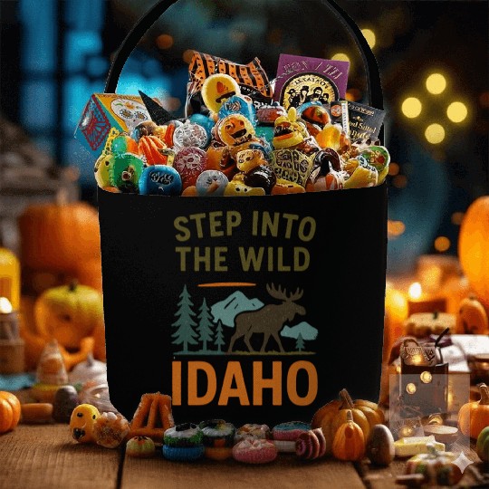 Step Into The Wild - Idaho (Idaho Hiking) Fabric Baskets
