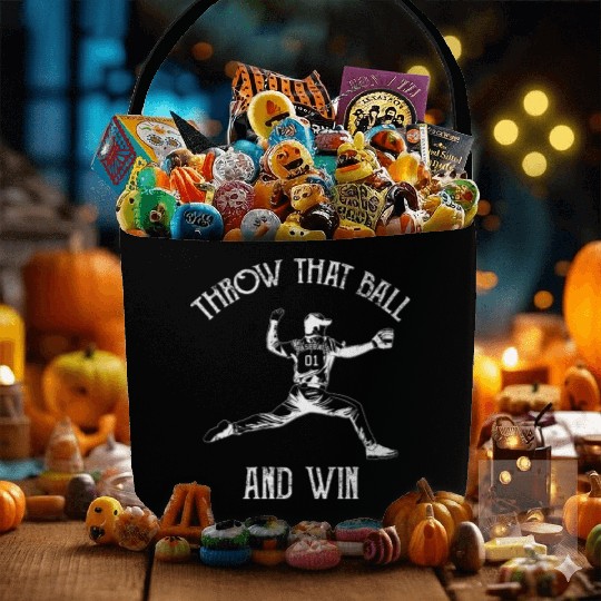 Baseball Pitcher Fabric Baskets