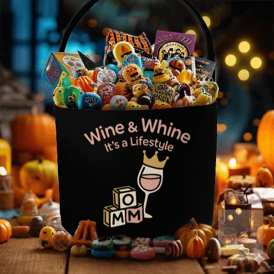 Single Mom Life Chaos Coordinator Wine Coffee Fabric Baskets