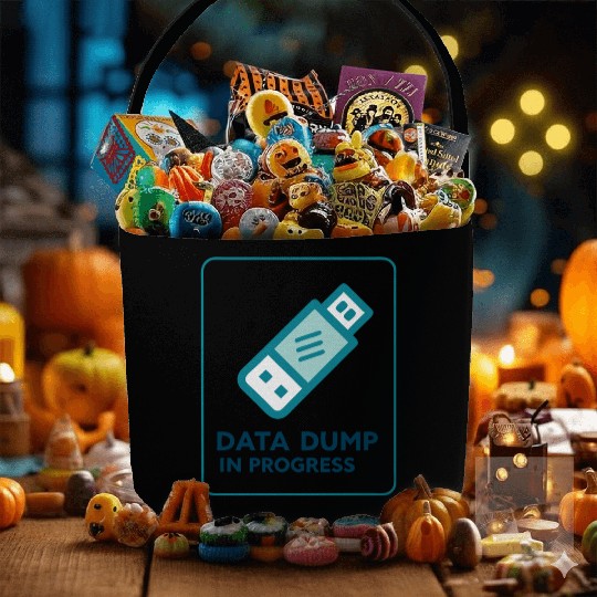 Data Dump In Progress USB Drive 2000s Fabric Baskets