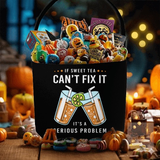 Sweet Tea Lover Drinker Fabric Baskets