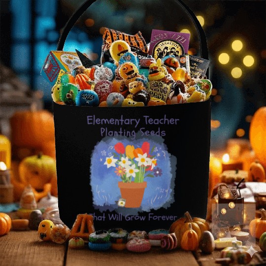 Elementary Teacher Planting Seeds That Will Grow Fabric Baskets