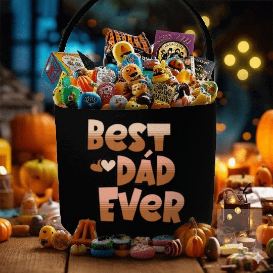 Best Dad Ever, Best Dad gift, unique gift for dad Fabric Baskets