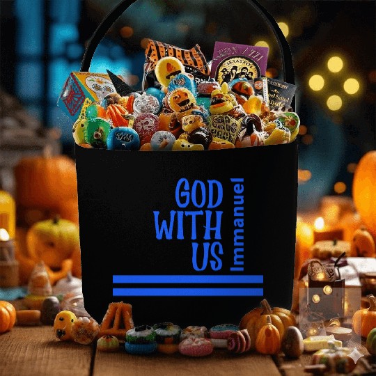 God with us Fabric Baskets