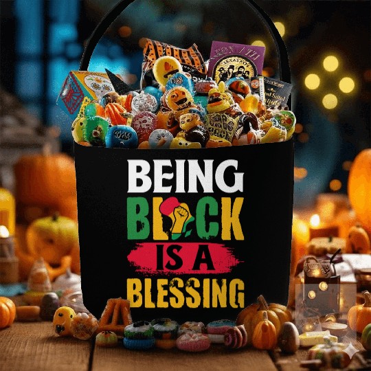 Juneteenth Being Black Is A Blesseing Fabric Baskets