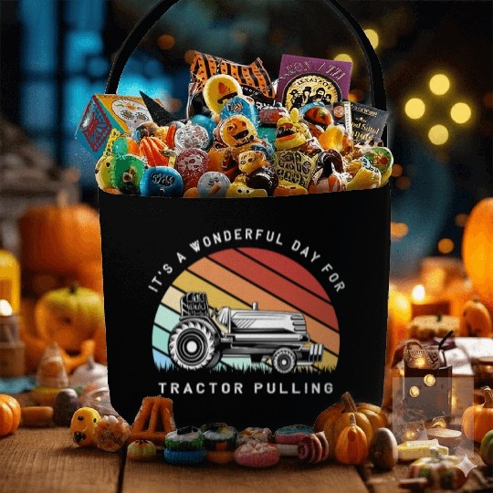 Tractor Pulling Driver Tractors Fabric Baskets