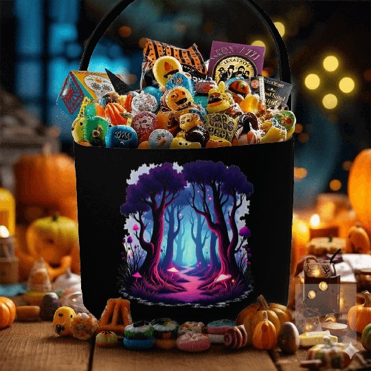 Enchanted Forest Dreamscape Fabric Baskets