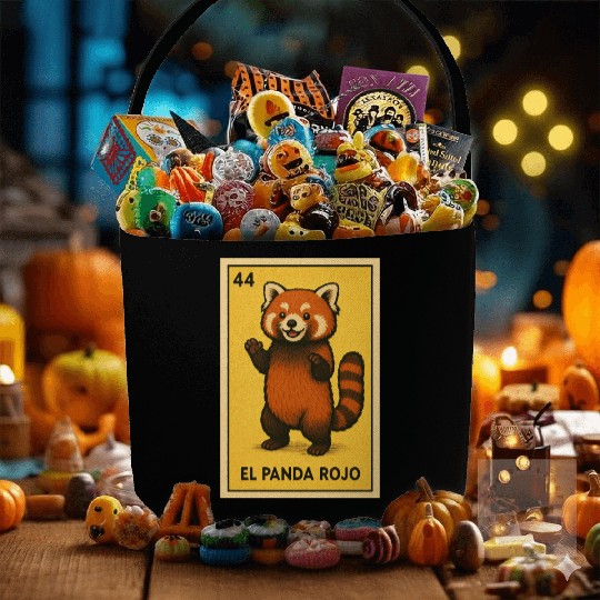 EL PANDA ROJO - THE RED PANDA - LA LOTERÍA Fabric Baskets