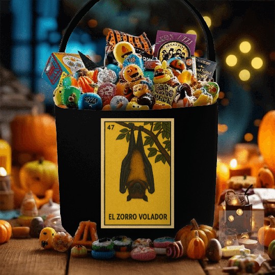 EL ZORRO VOLADOR - THE FLYING FOX - LA LOTERÍA Fabric Baskets