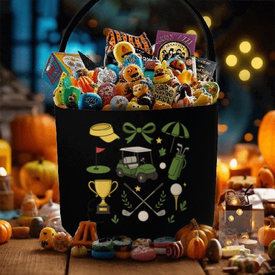 Preppy Golf Coquette Golf Fabric Baskets