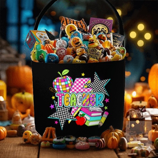 Retro Teacher Preppy Teacher Fabric Baskets