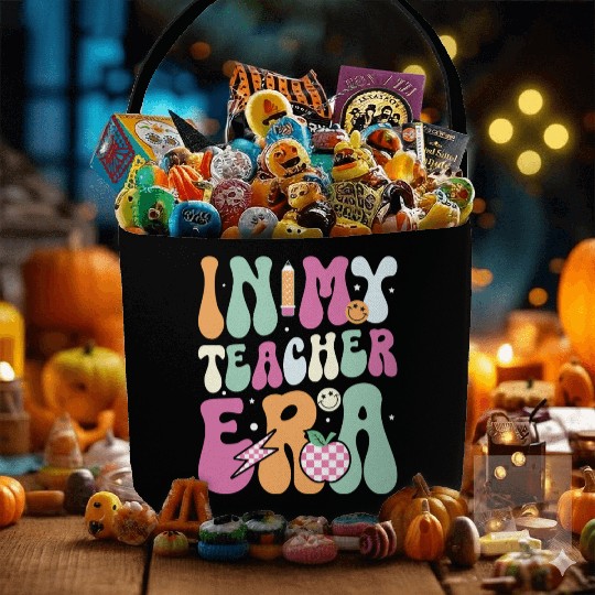 In My Teacher Era, Teacher Appreciation Gift Fabric Baskets