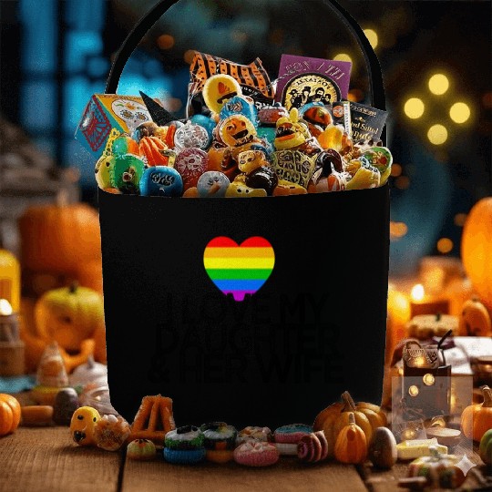 I love my daughter & her wife LGBTQ ally parent Fabric Baskets