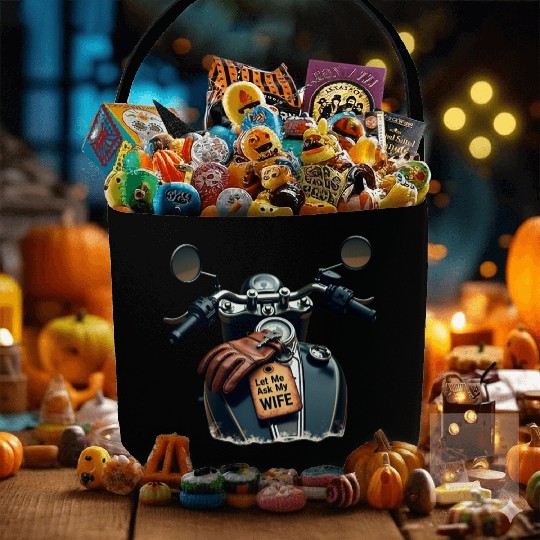 Born to Ride, But Let Me Ask My Wife First Fabric Baskets