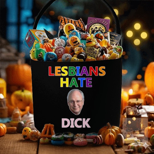 Lesbians Hate Dick Fabric Baskets