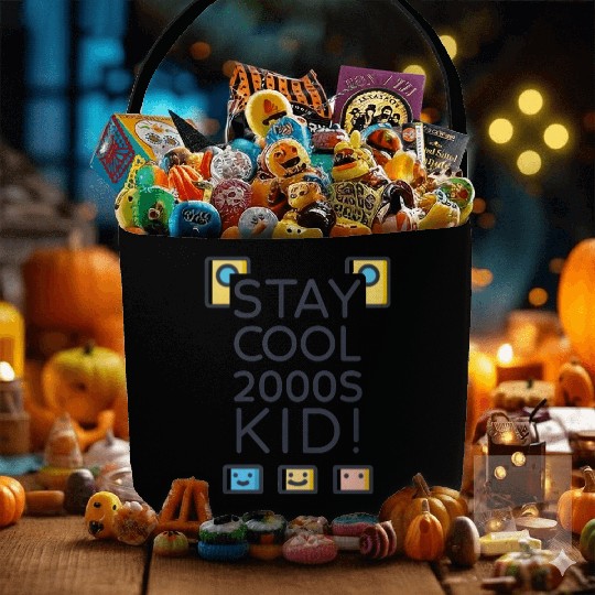 Stay Cool 2000s Kid – Y2K Retro Fabric Baskets