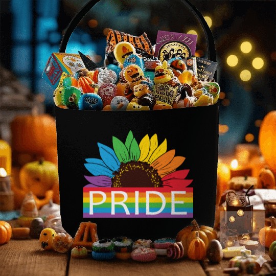 Pride Sunflower Gay Fabric Baskets