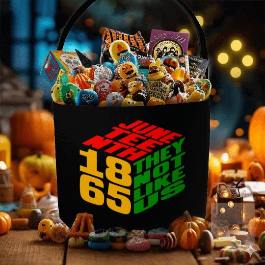 Juneteenth They Not Like Us 1865 Fabric Baskets