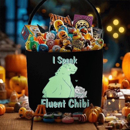 I Speak Fluent Chibi Chibi Drawing Fabric Baskets