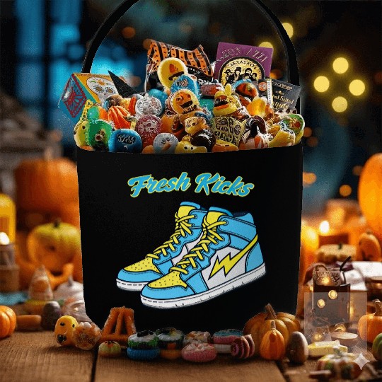 Fresh Kicks Lightning Bolt Sneakers Retro 80s Fabric Baskets